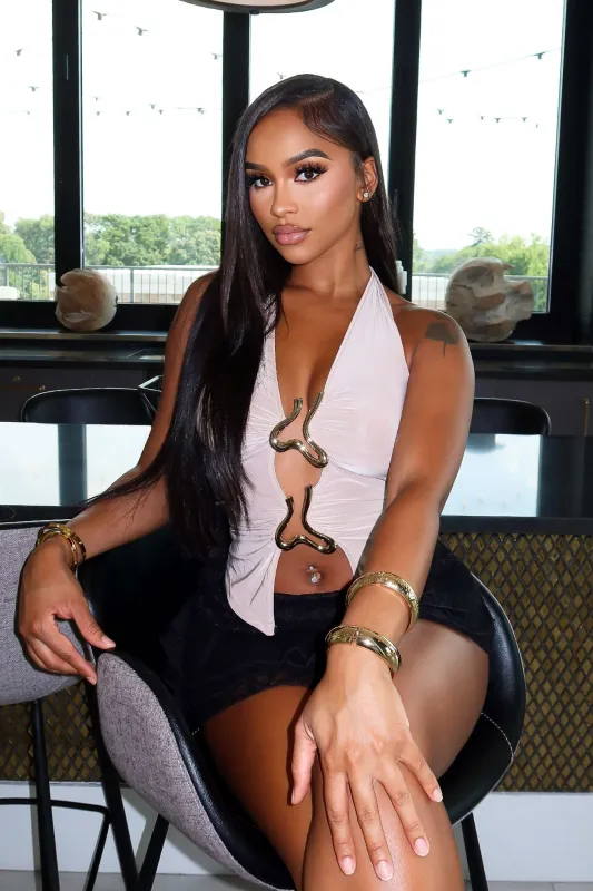 Leger Slinky Halter Top sold by EDGE by Know Style