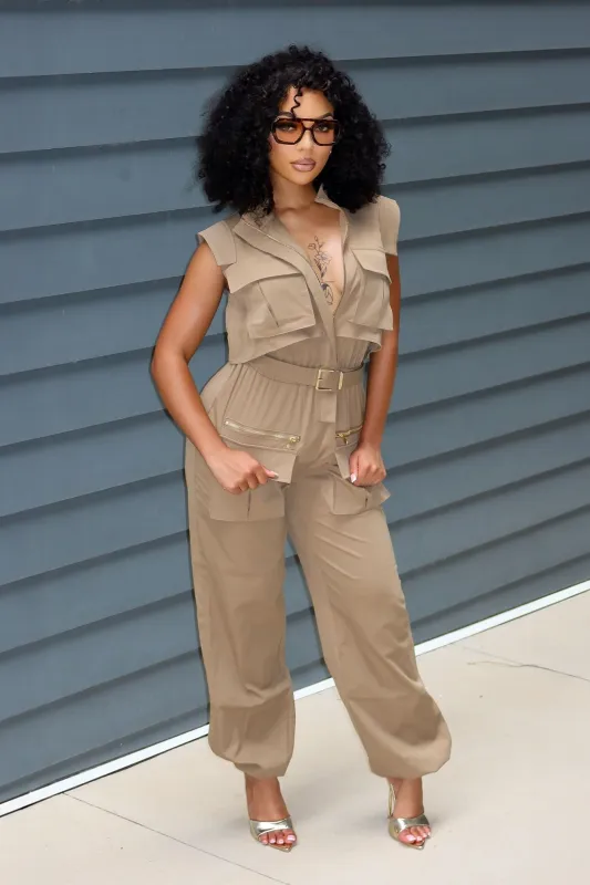 Utility Style Jumpsuit made by EDGE by Know Style