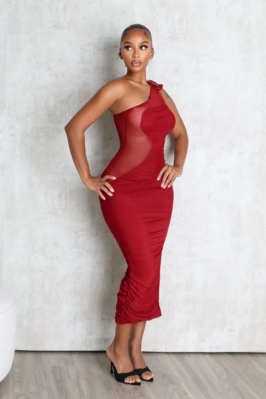 Roxanne One Shoulder Dress sold by EDGE by Know Style