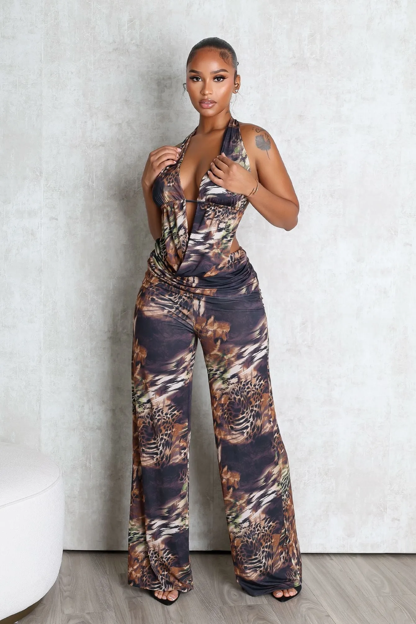 Magic Kingdom Print Top & Pants SET sold by EDGE by Know Style