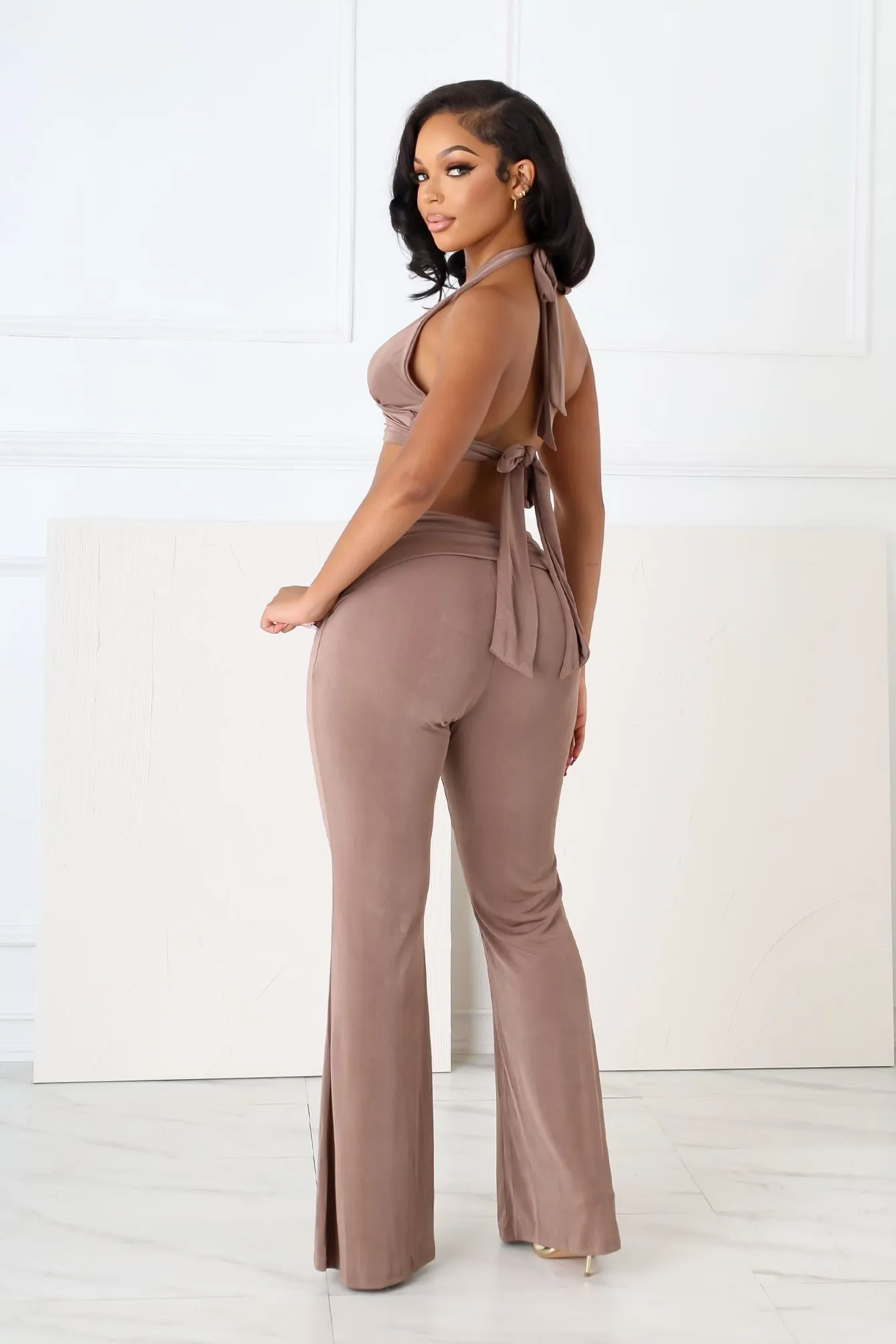 Graceful Passion Crop Top & Pants SET sold by EDGE by Know Style product image thumbnail 4