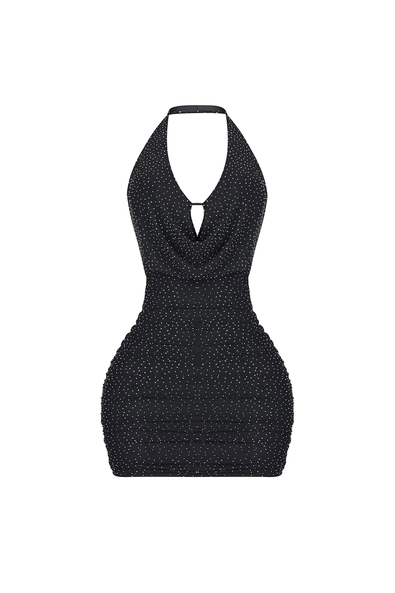 Crystelle Rhinestone Mesh Mini Dress sold by EDGE by Know Style product image thumbnail 5