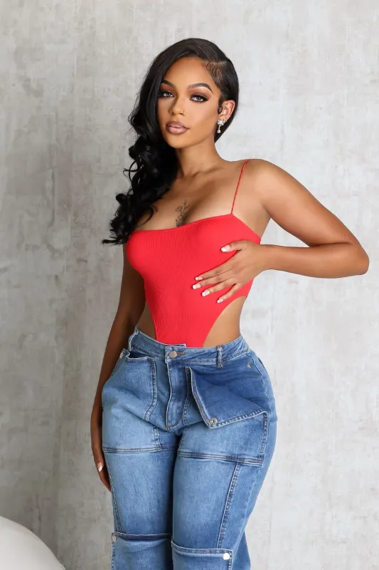 Jin High Cut Tank Bodysuit sold by EDGE by Know Style