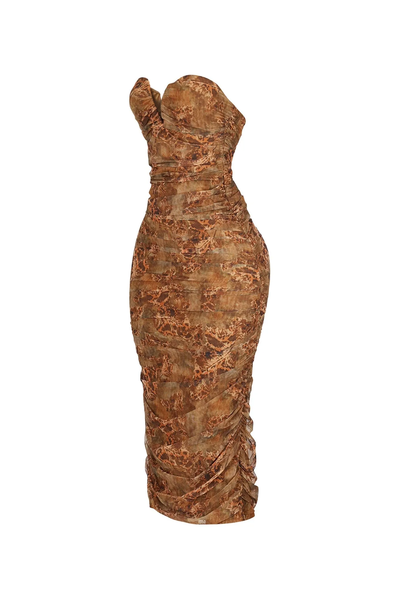 Brunata Mesh Print Midi Dress sold by EDGE by Know Style product image thumbnail 5
