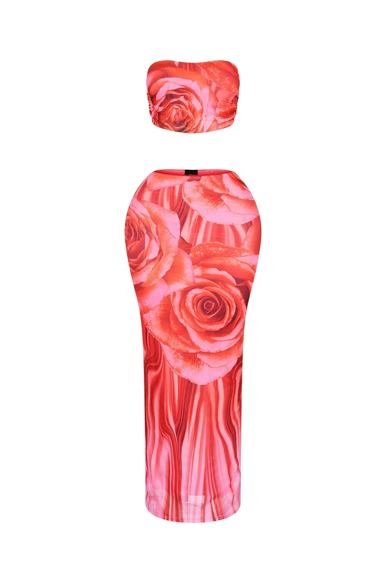 Dawnridge Mesh Tube Top & Skirt SET sold by EDGE by Know Style product image thumbnail 4