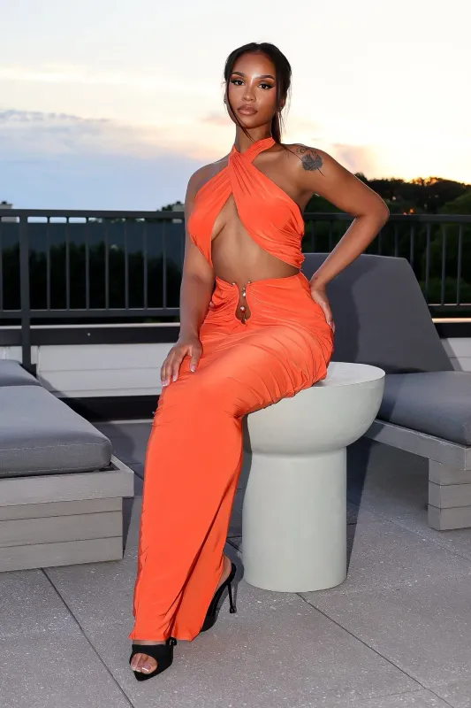 Glimma Halter Neck Top & Skirt SET sold by EDGE by Know Style