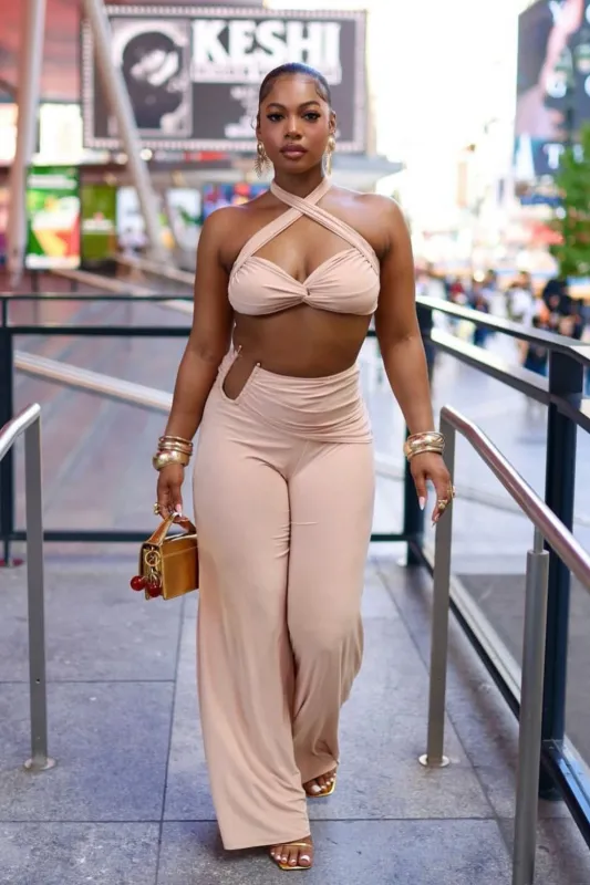 Jein Halter Multi Way Top & Pants SET sold by EDGE by Know Style