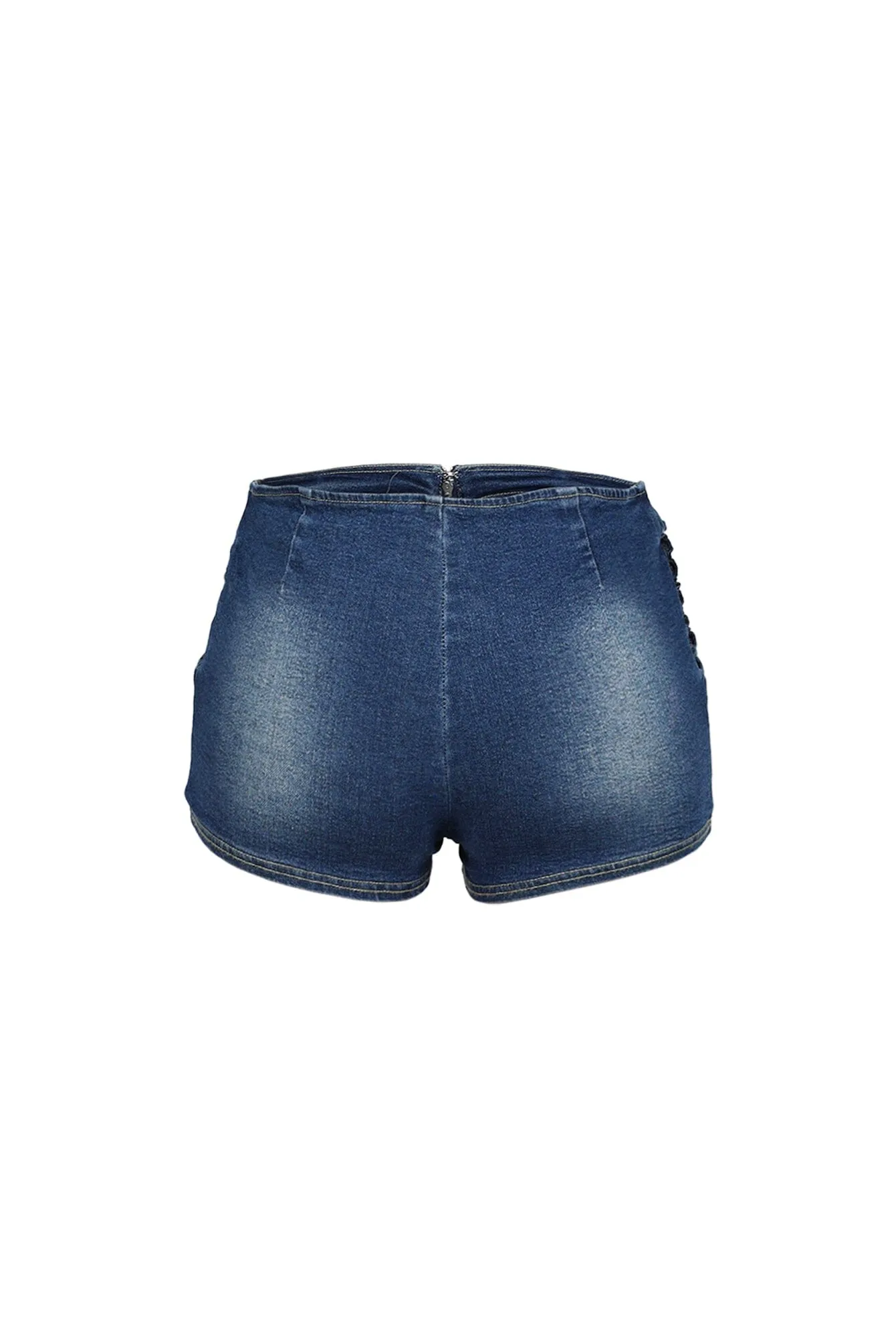 Indigoa Denim Micro Shorts sold by EDGE by Know Style product image thumbnail 5