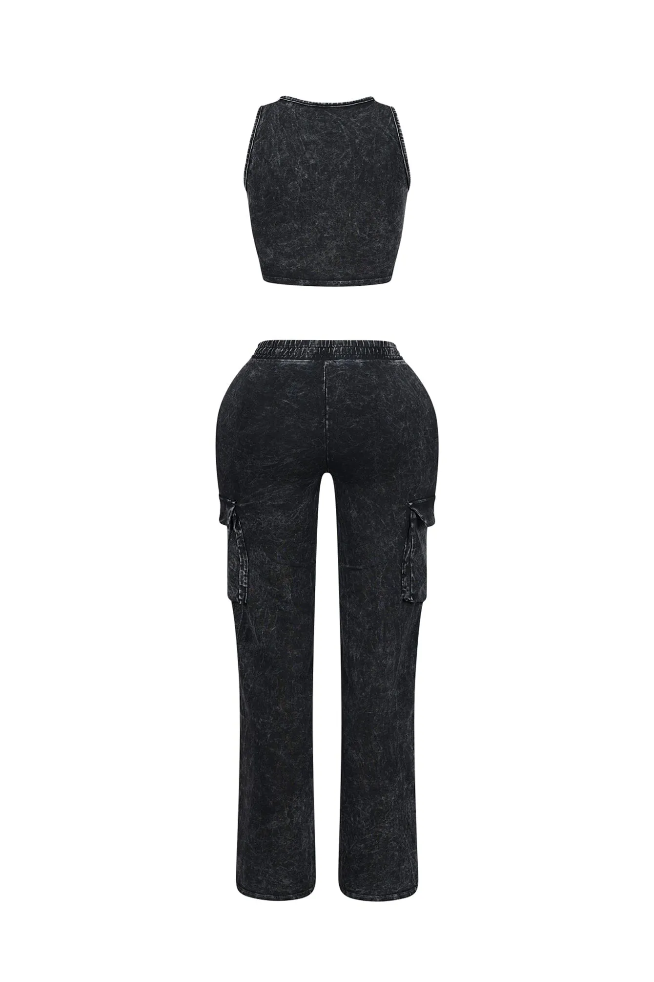 Money Dep Mineral Washed Top & Pants SET sold by EDGE by Know Style product image thumbnail 5
