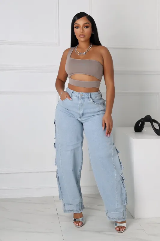 Yokohama High Waist Baggy Denim Jeans sold by EDGE by Know Style