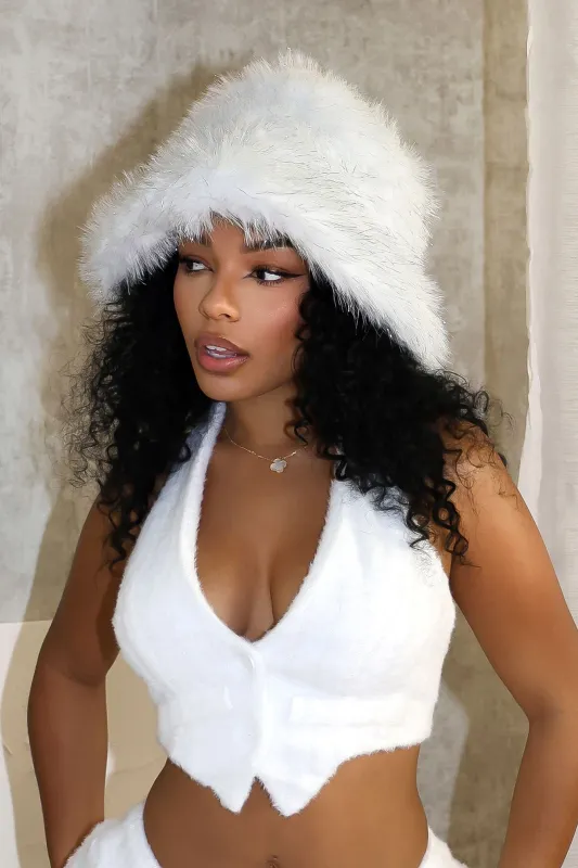 Berkeley Faux Fur Bucket Hat sold by EDGE by Know Style