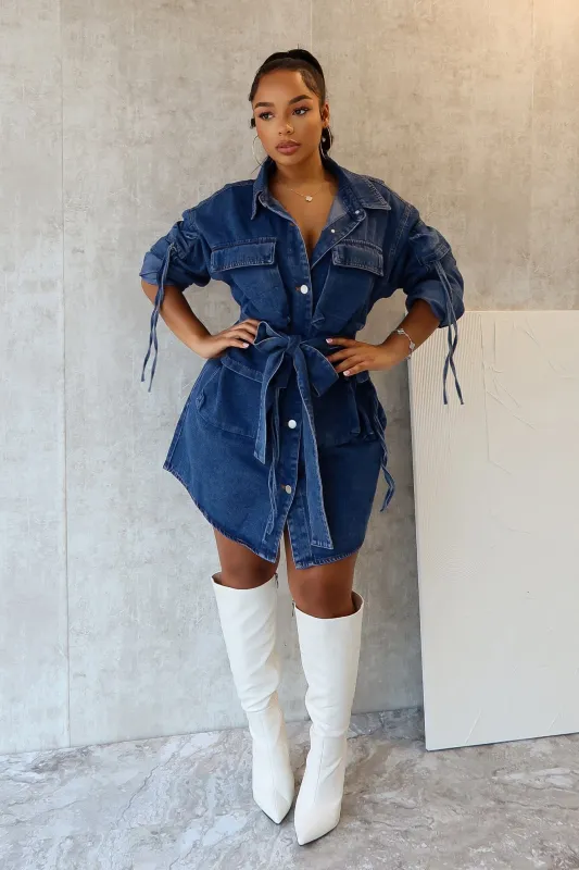 Meyer Oversized Cargo Denim Jacket made by edge