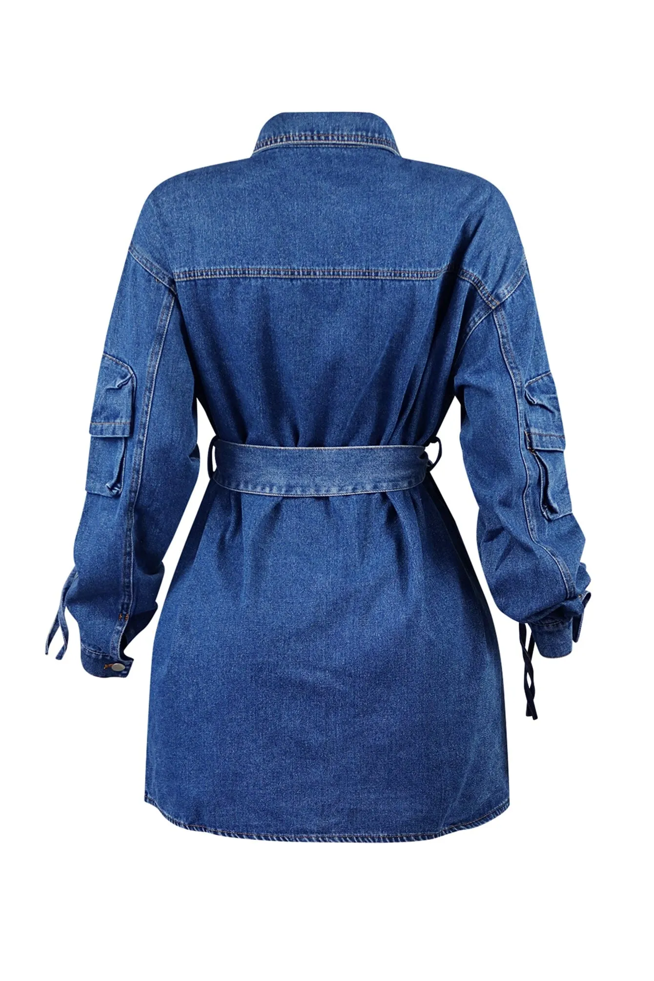 Meyer Oversized Cargo Denim Jacket sold by EDGE by Know Style product image thumbnail 4