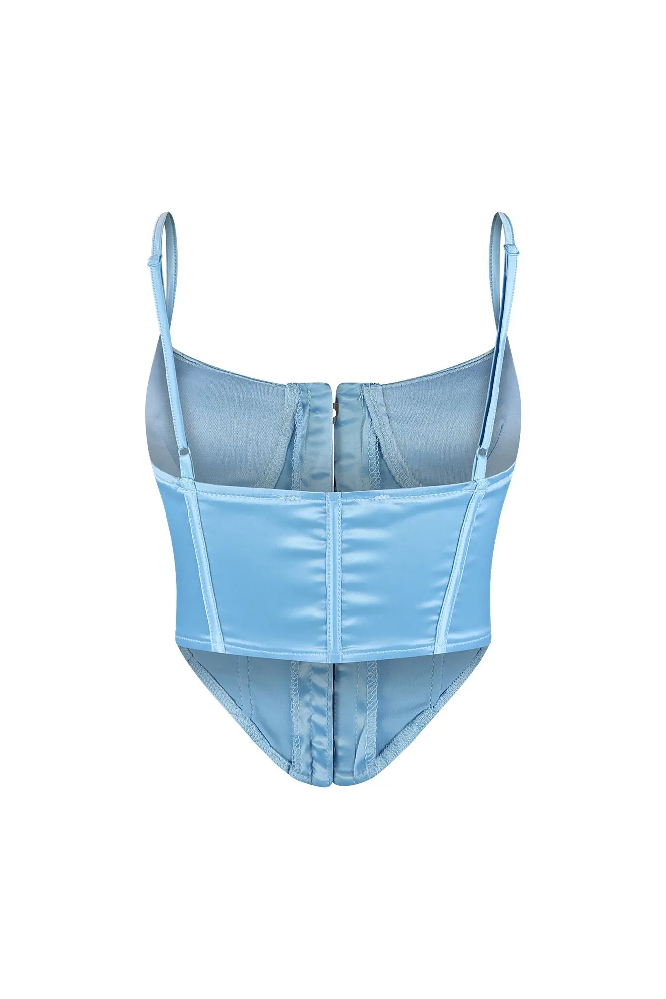 Aisha Satin Front Closure Corset sold by EDGE by Know Style product image thumbnail 2