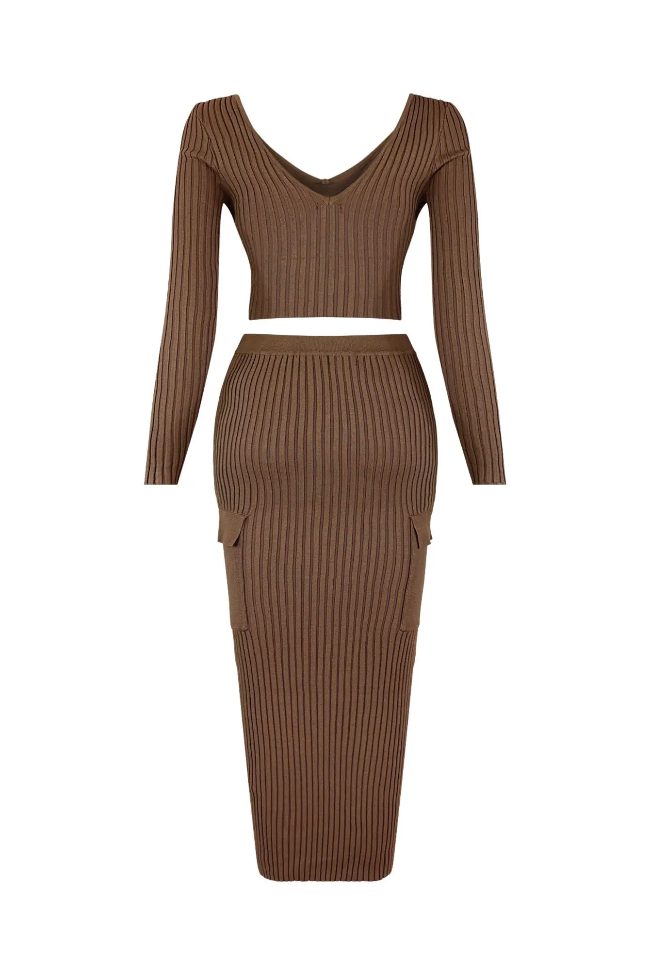 Sweet Sweater Knit Top & Midi Skirt SET sold by EDGE by Know Style product image thumbnail 5