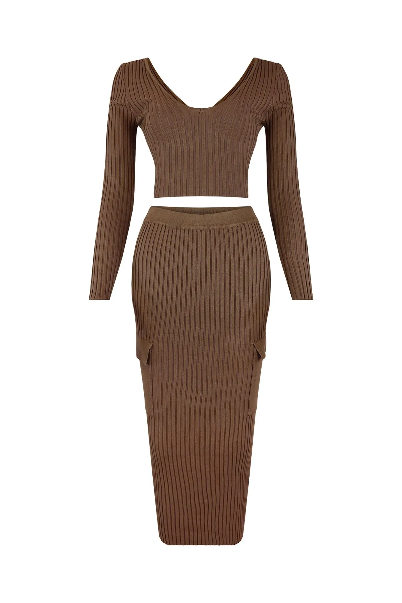 Sweet Sweater Knit Top & Midi Skirt SET sold by EDGE by Know Style product image thumbnail 4