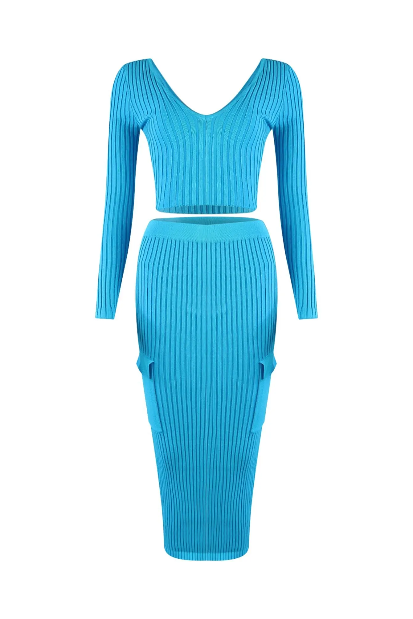 Sweet Sweater Knit Top & Midi Skirt SET sold by EDGE by Know Style product image thumbnail 3