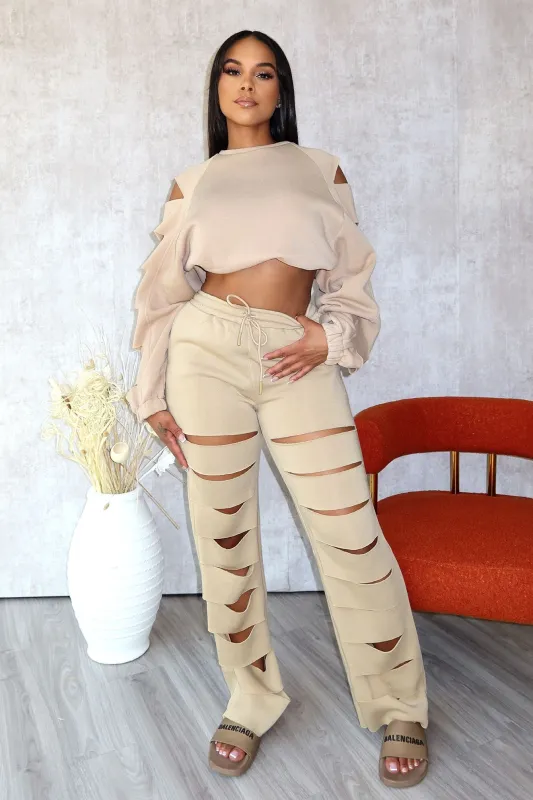 This Is Me Cutout Pants sold by EDGE by Know Style