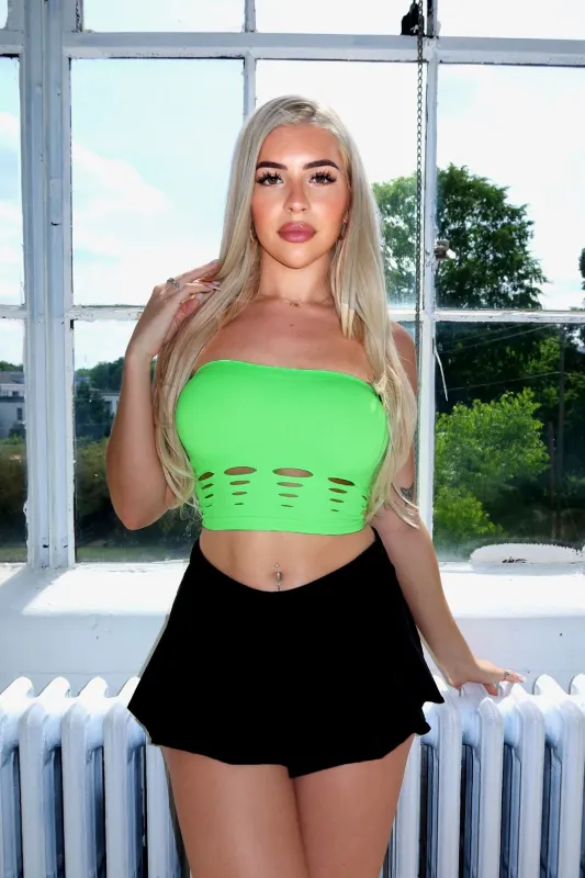 Electricity Cut Out Tube Top sold by EDGE by Know Style
