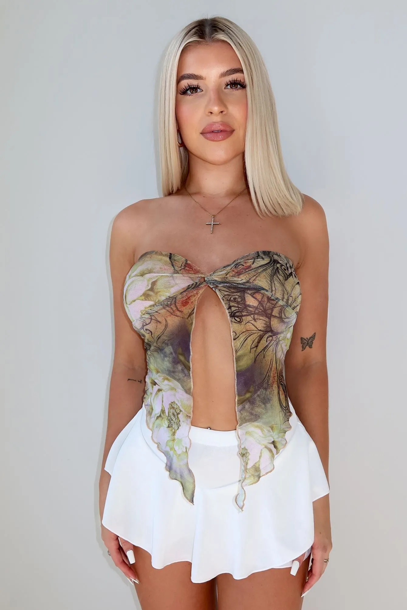 The Golden Age Strapless Mesh Top sold by EDGE by Know Style product image thumbnail 3
