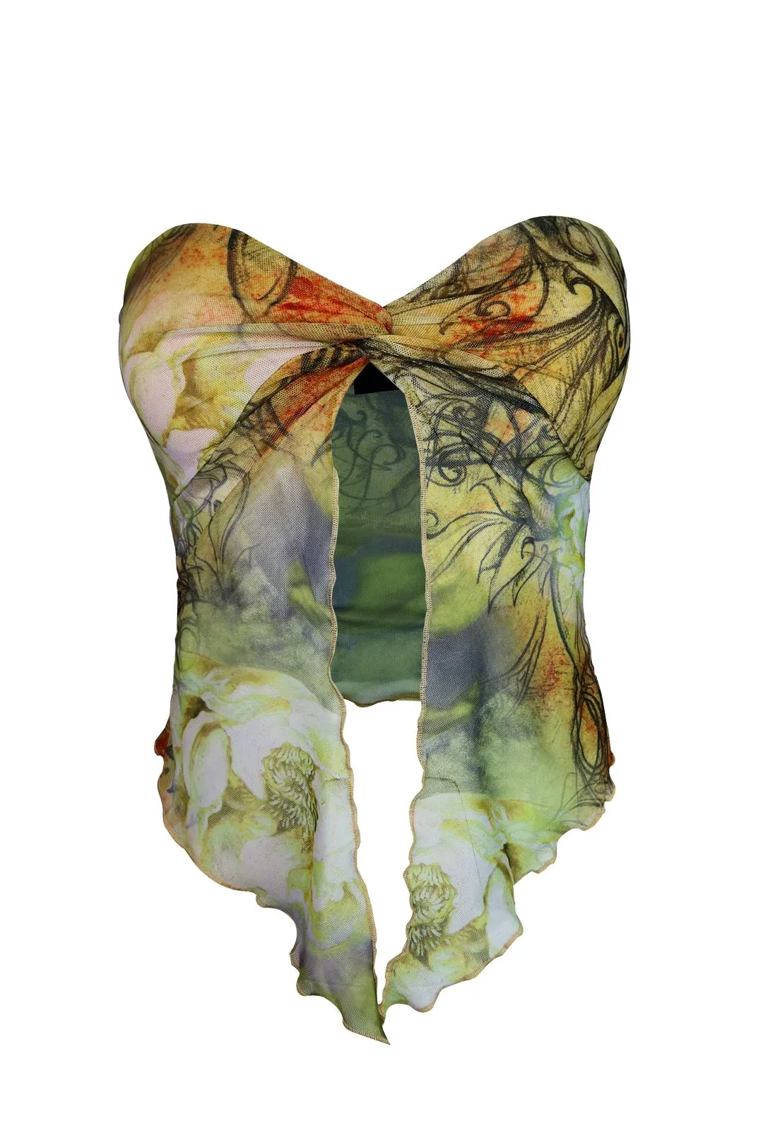 The Golden Age Strapless Mesh Top sold by EDGE by Know Style product image thumbnail 2