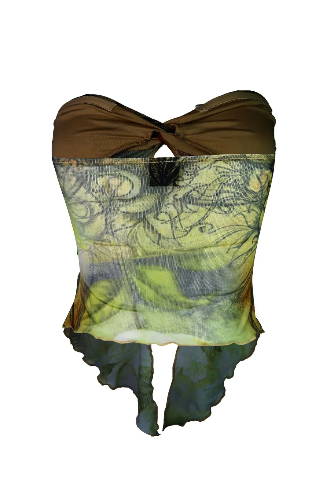 The Golden Age Strapless Mesh Top sold by EDGE by Know Style product image thumbnail 4