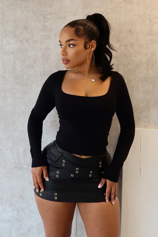 First Time Long Sleeve Basic Top sold by EDGE by Know Style