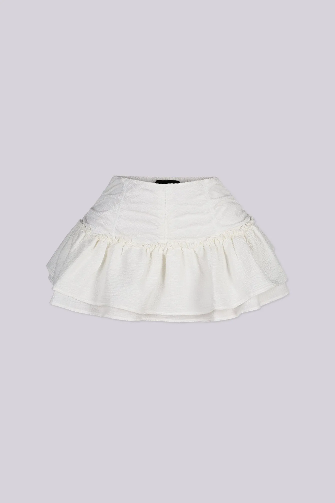 Andrea Woven Ruffle Mini Skirt sold by EDGE by Know Style product image thumbnail 5