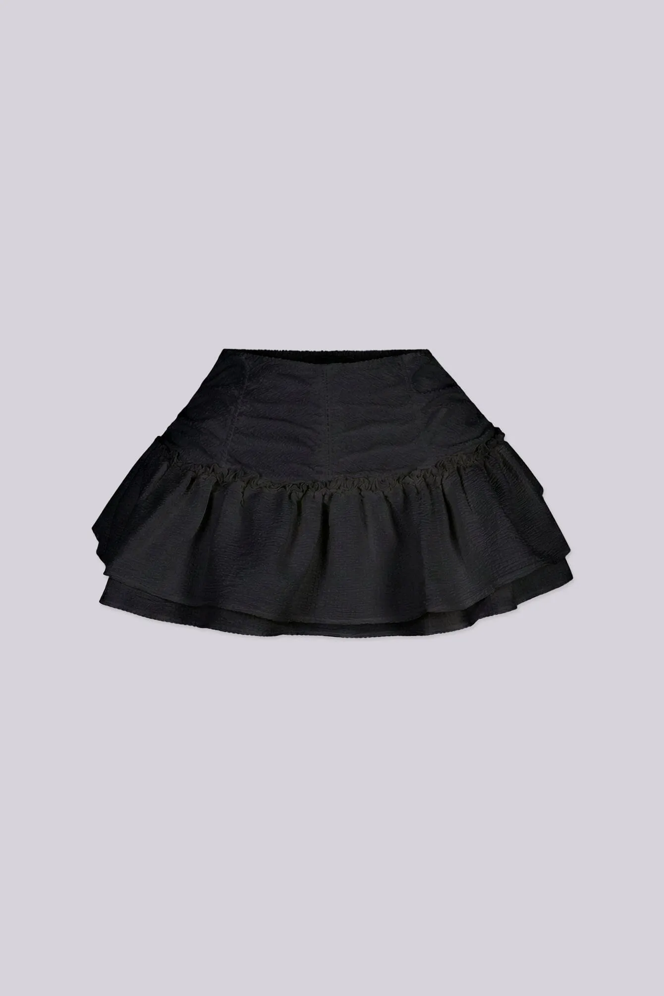 Andrea Woven Ruffle Mini Skirt sold by EDGE by Know Style product image thumbnail 4