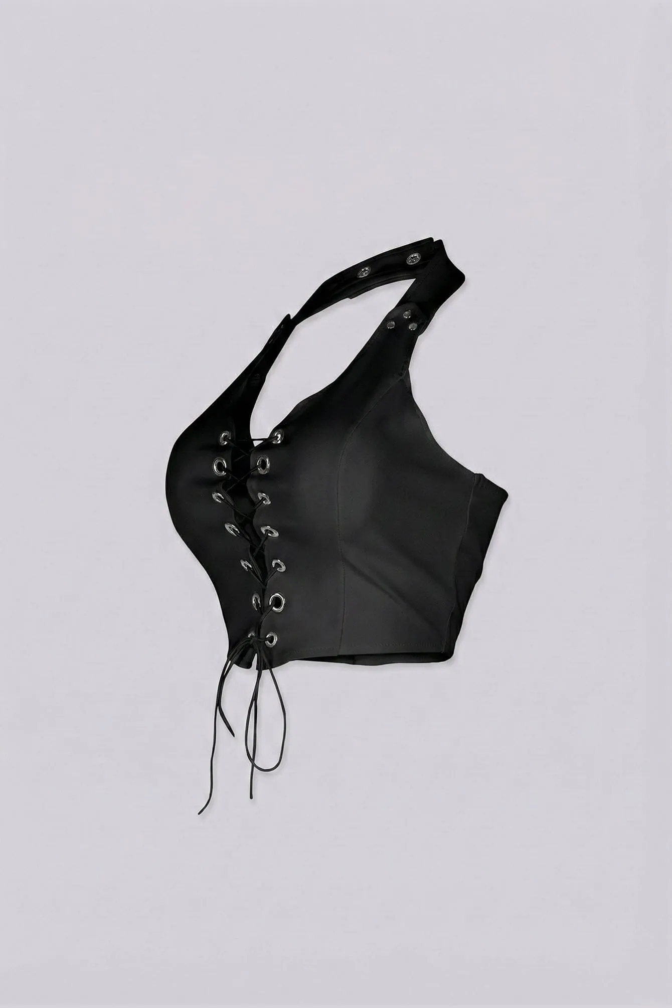 Raven Lace Up Halter Top sold by EDGE by Know Style product image thumbnail 3