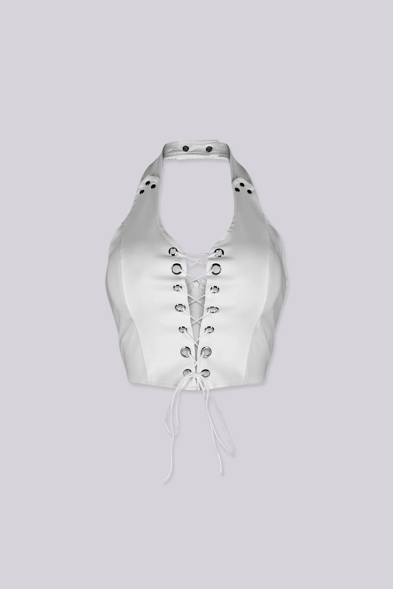 Raven Lace Up Halter Top sold by EDGE by Know Style product image thumbnail 2
