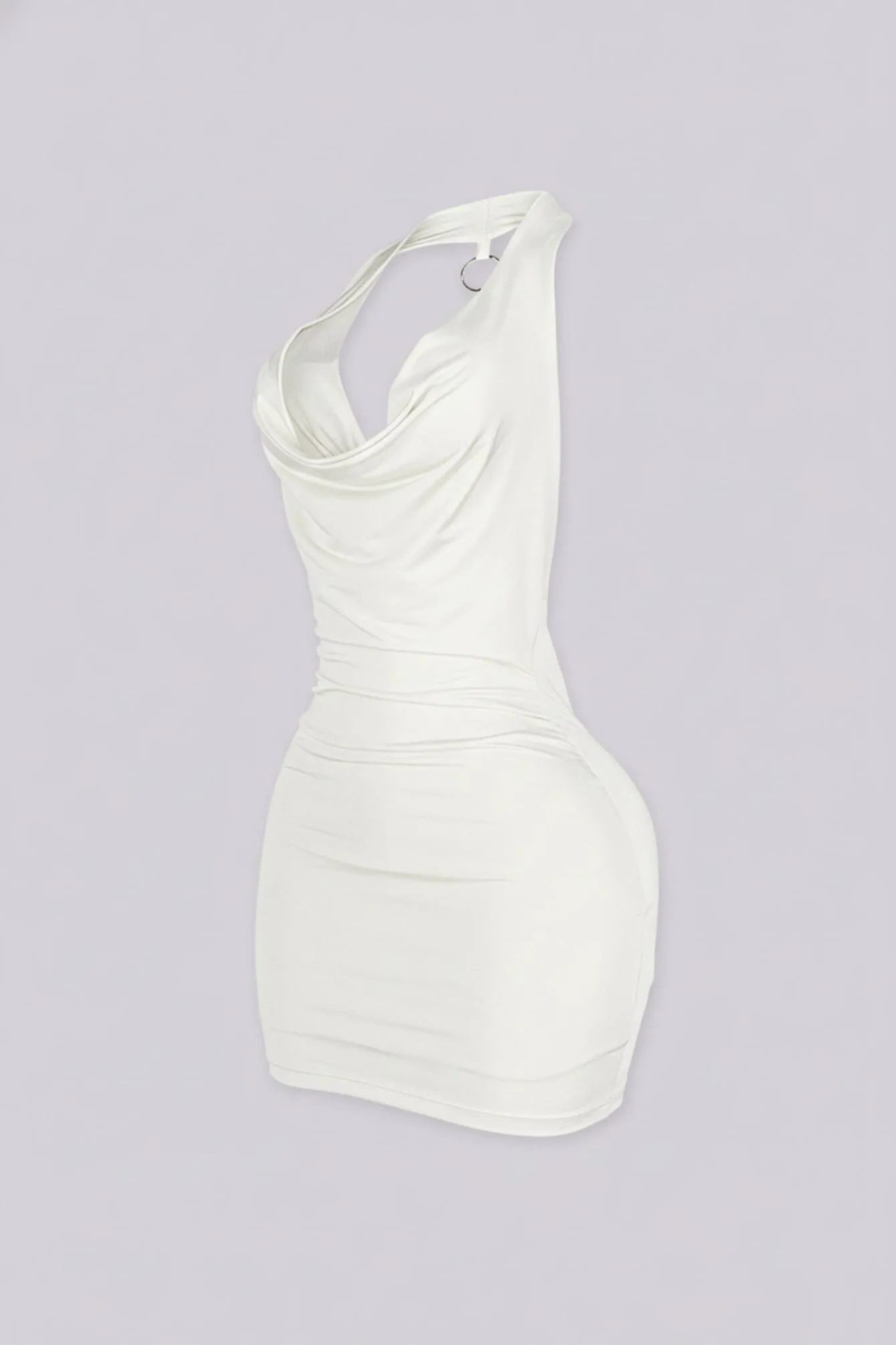 Soleil O-Ring Drape Mini Dress sold by EDGE by Know Style product image thumbnail 4