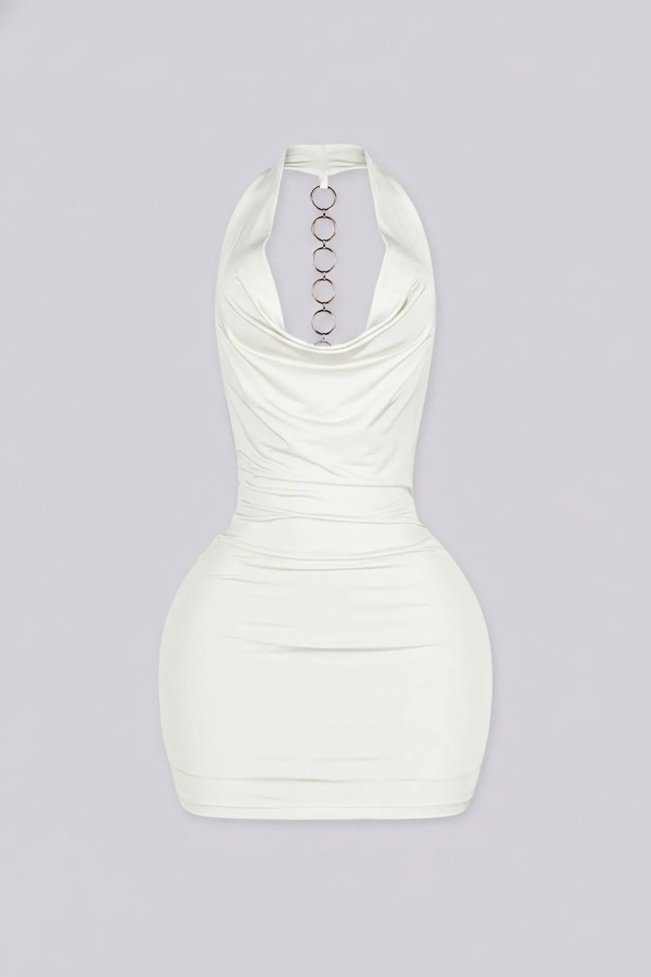 Soleil O-Ring Drape Mini Dress sold by EDGE by Know Style product image thumbnail 2