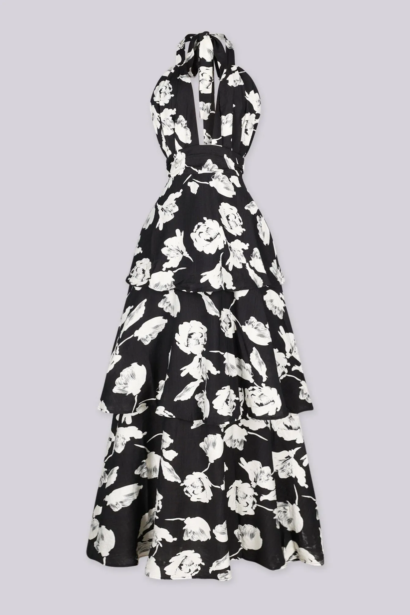 Vela Floral Tiered Maxi Dress sold by EDGE by Know Style product image thumbnail 4