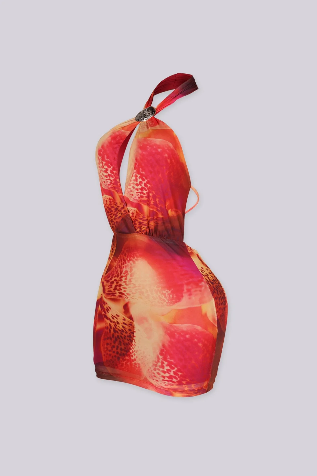 Nerina Shell Halter Mini Dress sold by EDGE by Know Style product image thumbnail 5