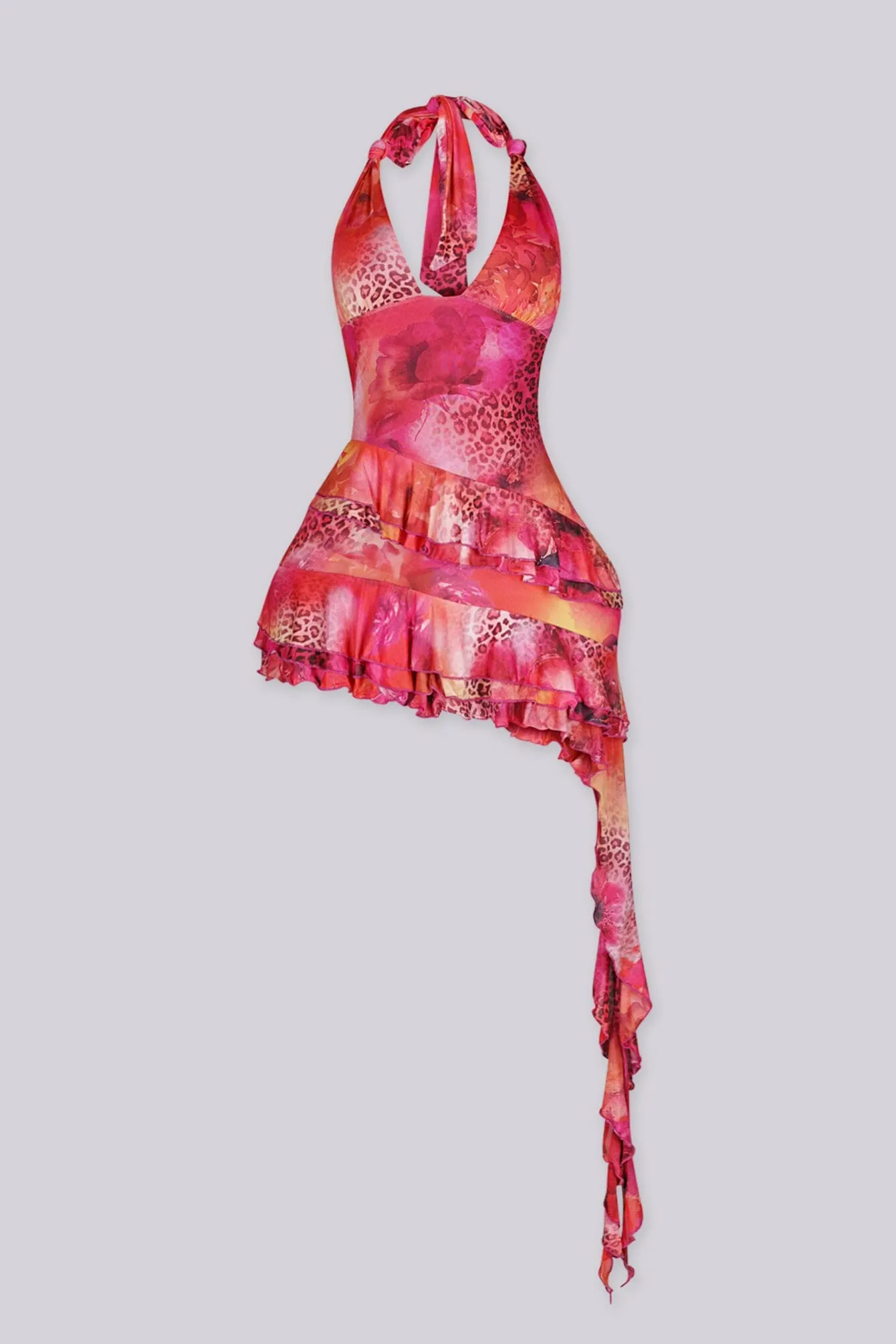 Cherry Kiss Halter Mini Dress sold by EDGE by Know Style product image thumbnail 4