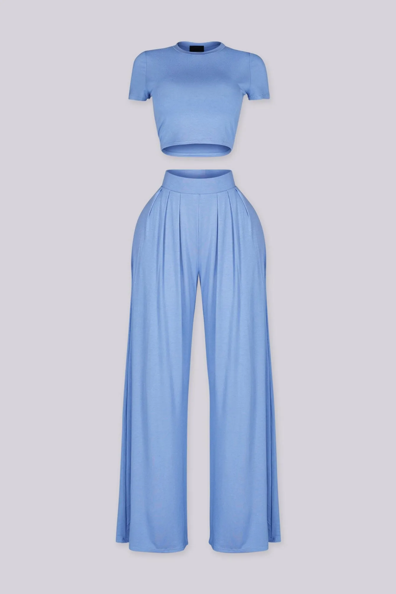Ease Crop Top & Pants SET sold by EDGE by Know Style product image thumbnail 2