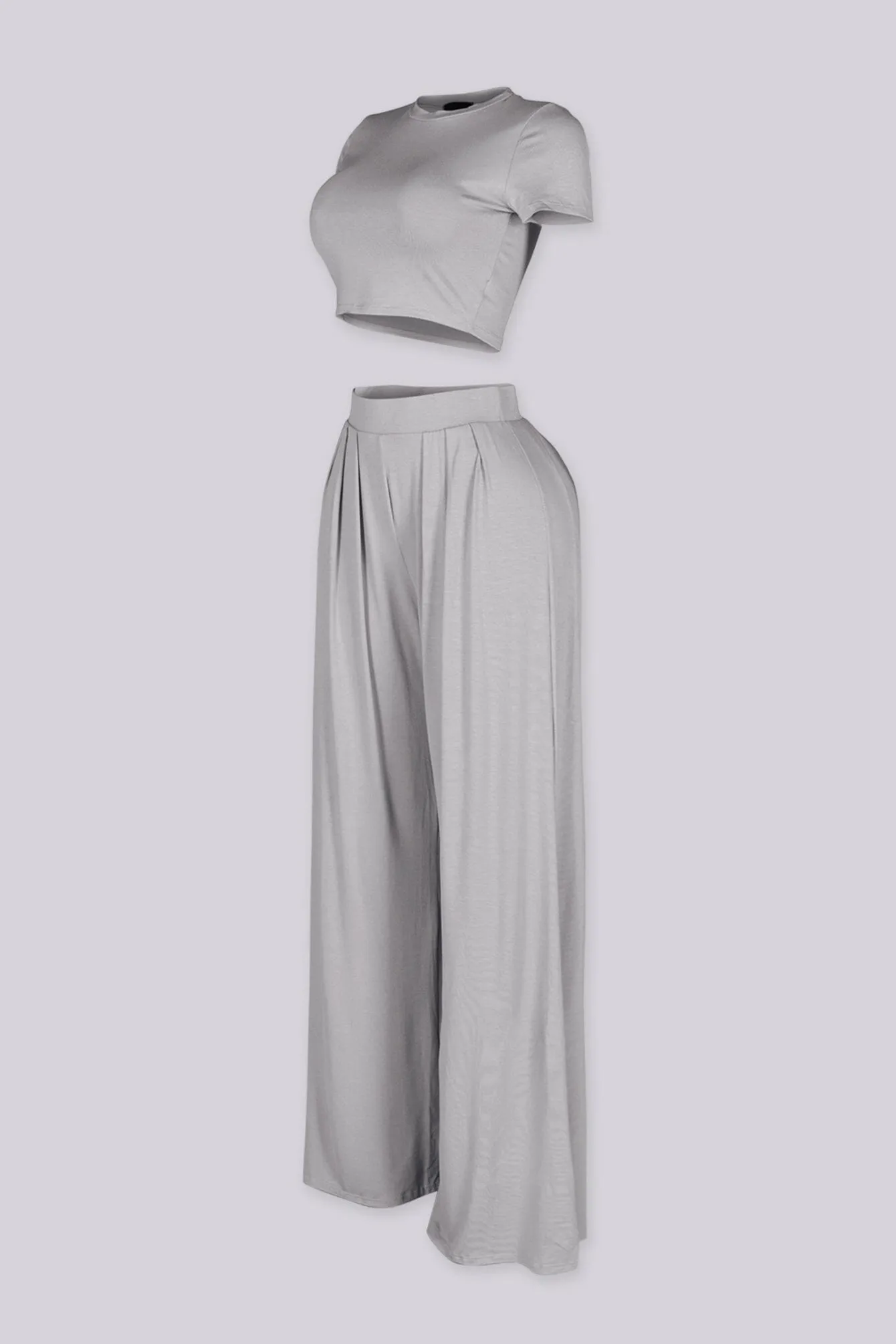 Ease Crop Top & Pants SET sold by EDGE by Know Style product image thumbnail 3