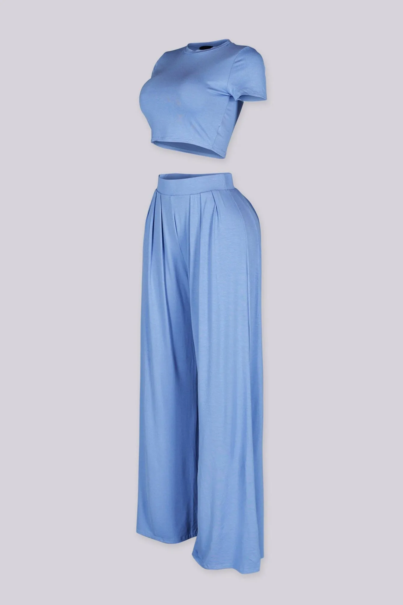 Ease Crop Top & Pants SET sold by EDGE by Know Style product image thumbnail 4