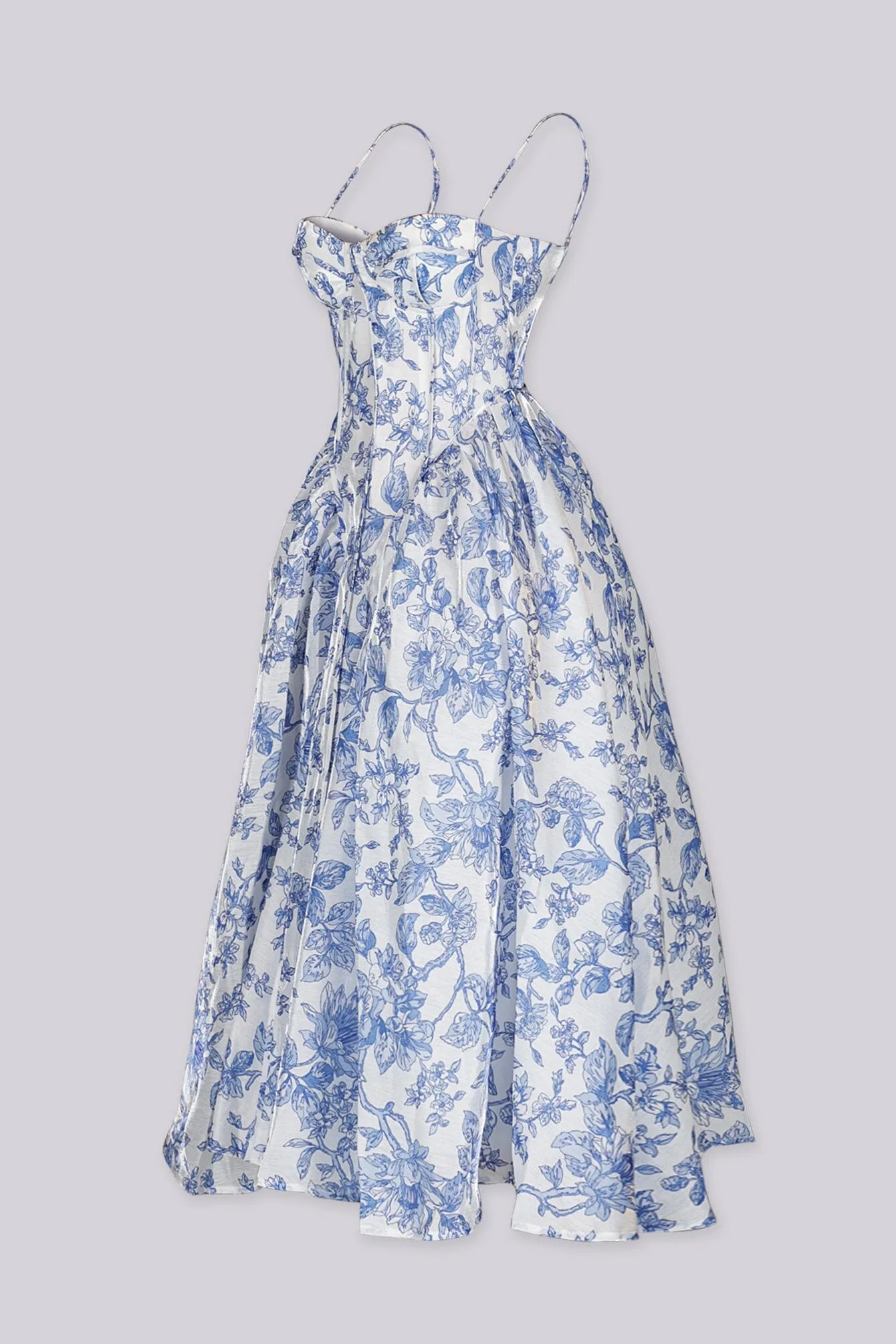 Riviera Bloom Corset Midi Dress sold by EDGE by Know Style product image thumbnail 4