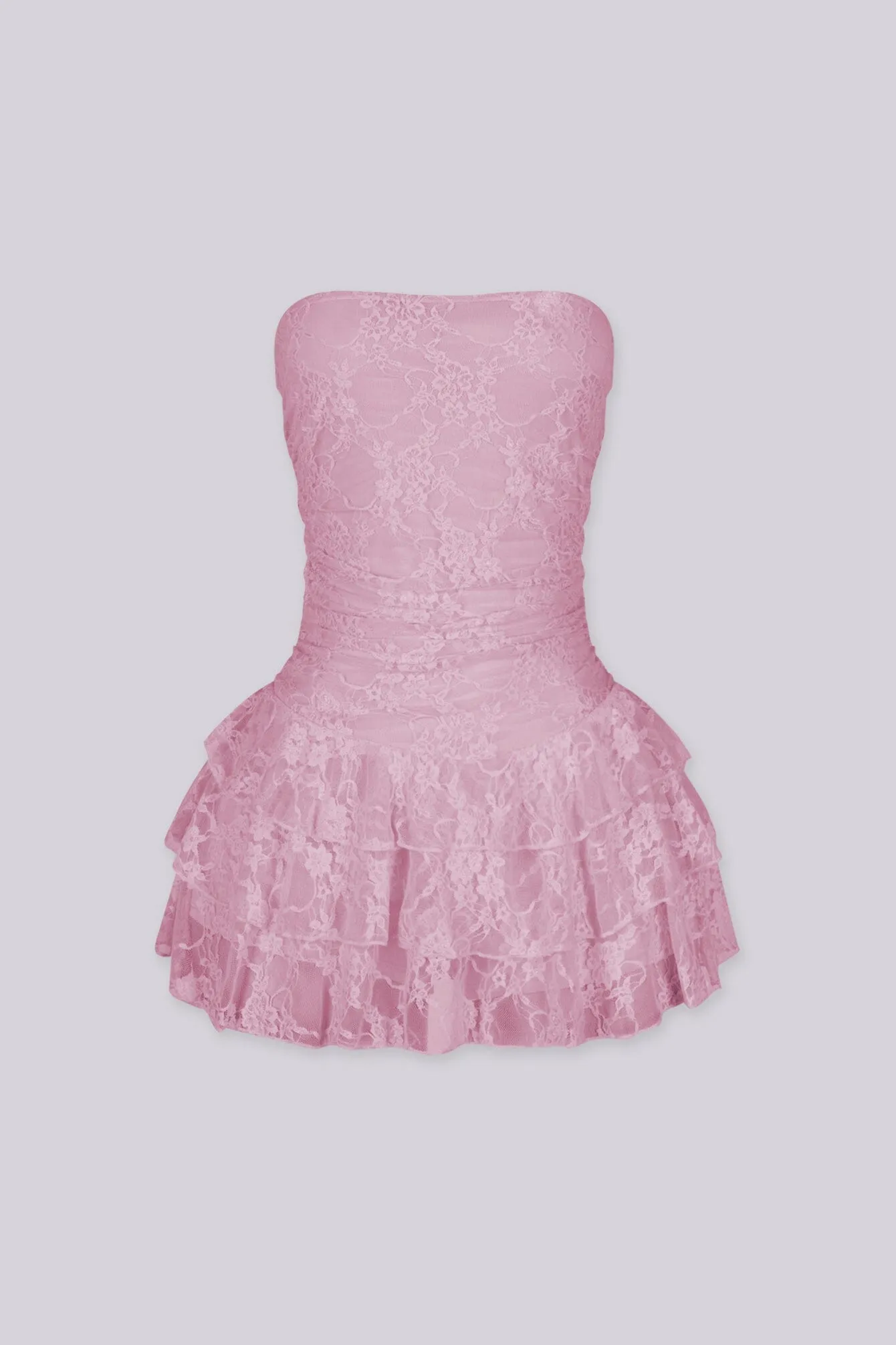 Daisy Lace Tube Mini Dress sold by EDGE by Know Style