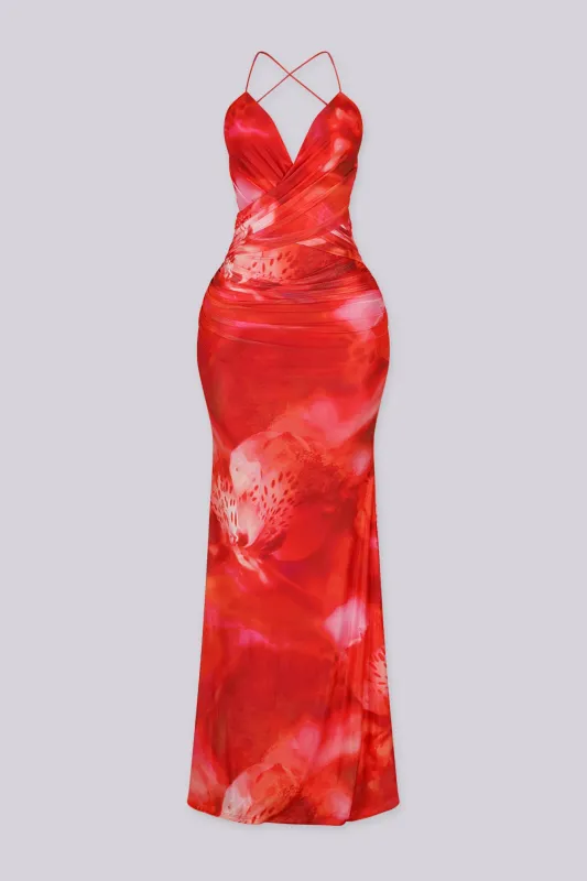 Inferna Halter Maxi Dress made by Lovely Day