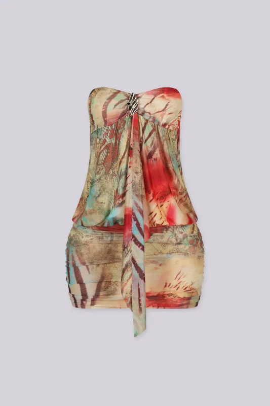 Kairo Draped Tube Mini Dress made by Lovely Day