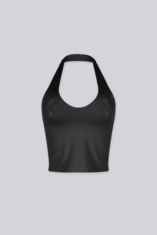 Discoketa Cross Halter Top made by ANWND