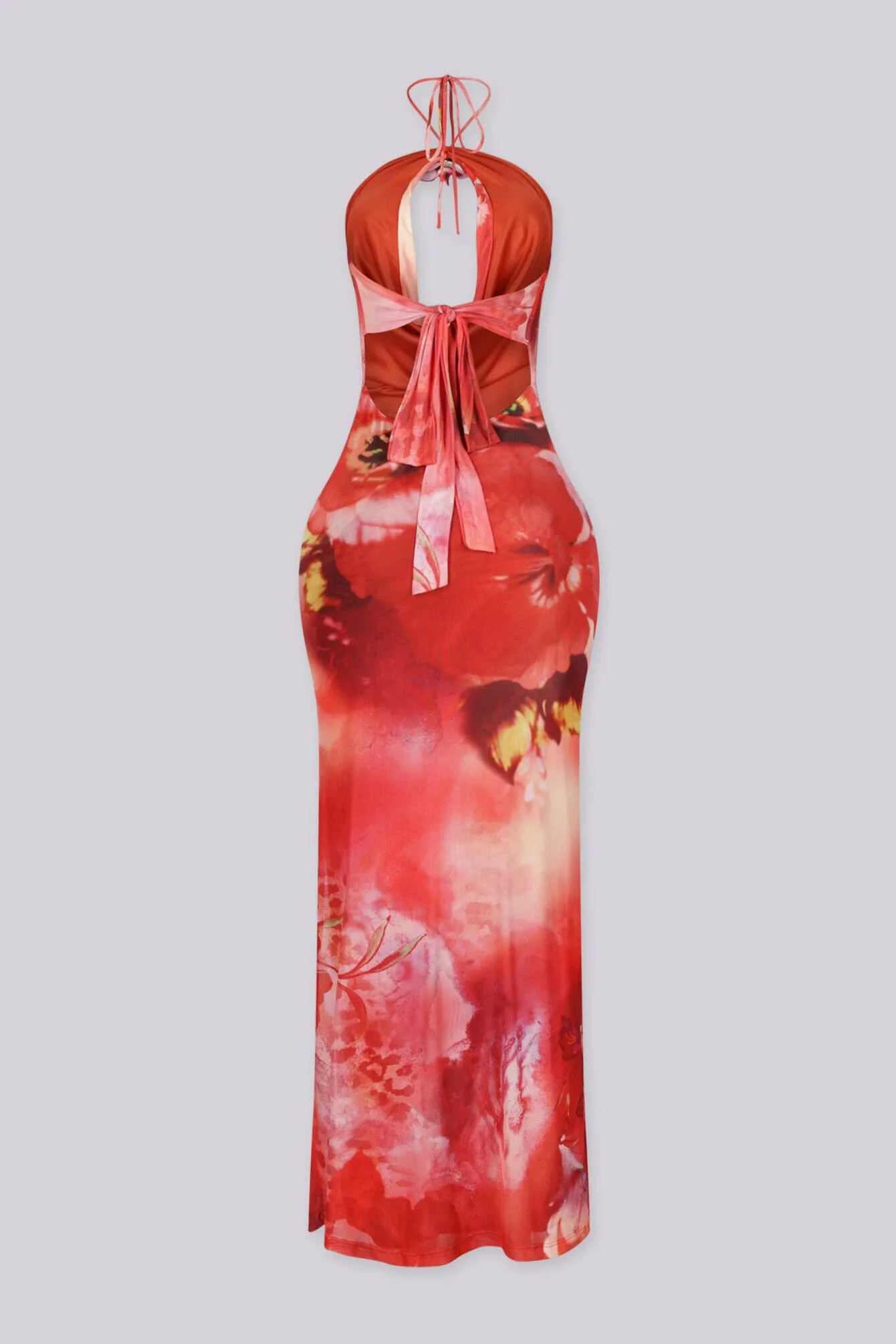 Lului Scarlet Cowl Maxi Dress sold by EDGE by Know Style product image thumbnail 3