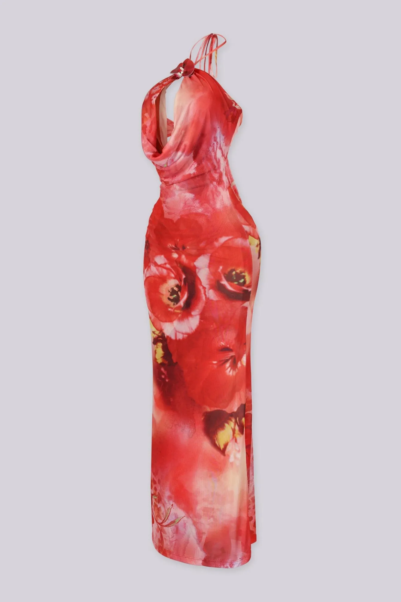 Lului Scarlet Cowl Maxi Dress sold by EDGE by Know Style product image thumbnail 2