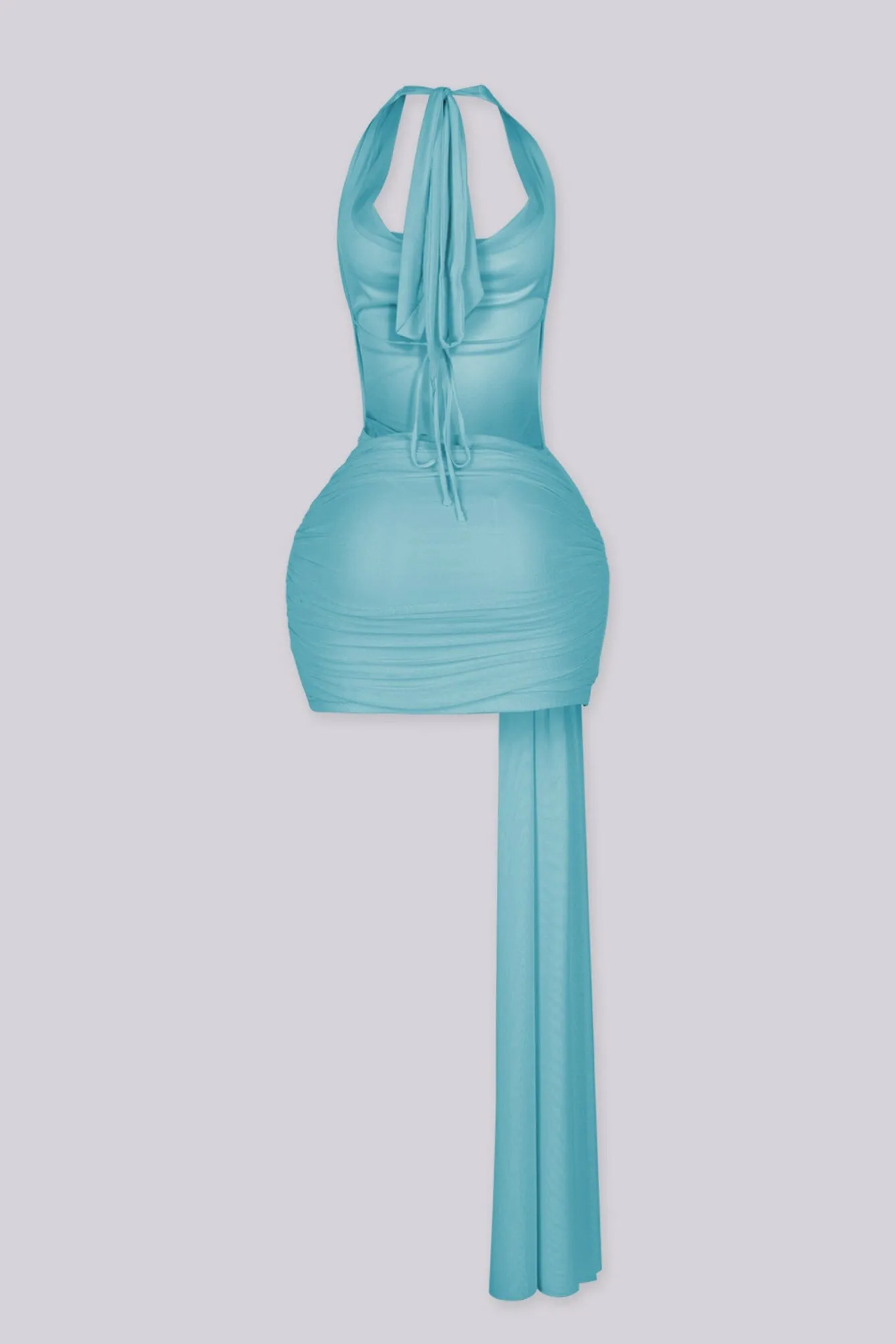 Yvon Draped Halter Mini Dress sold by EDGE by Know Style product image thumbnail 5