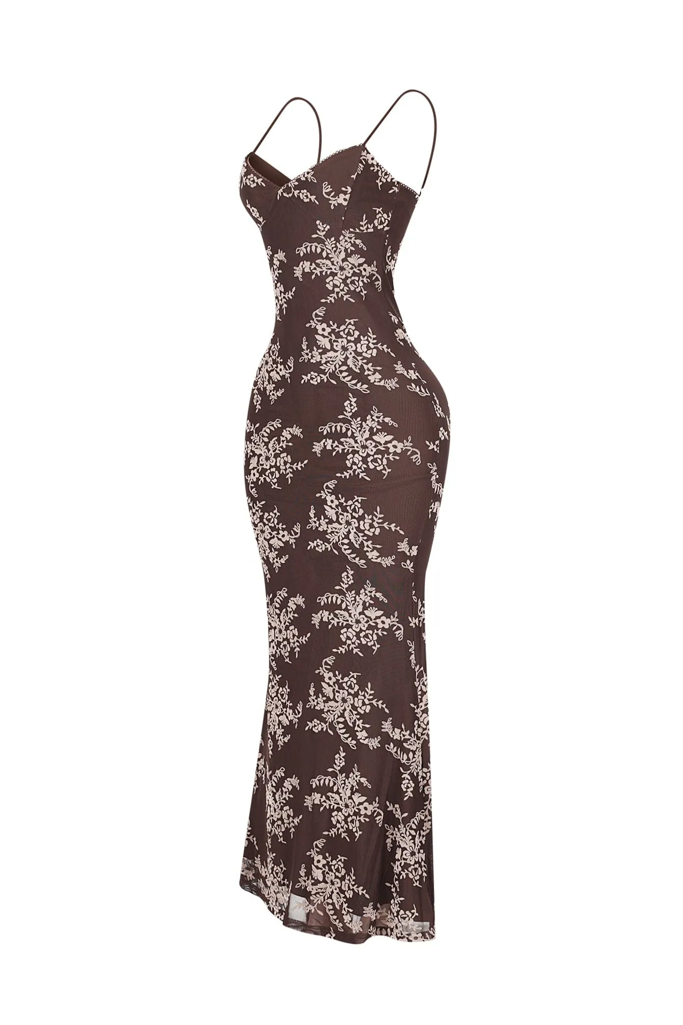 Fair Velvet Burnout Maxi Dress sold by EDGE by Know Style product image thumbnail 4