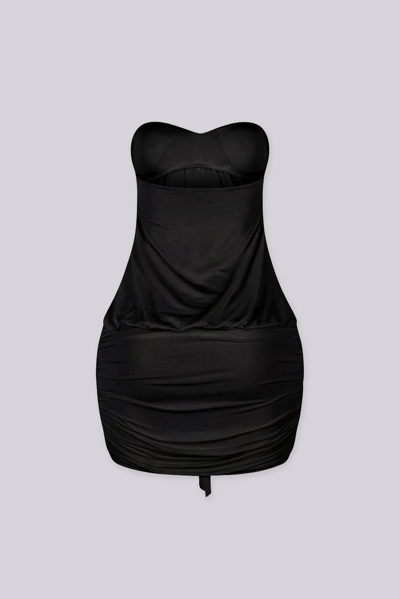 Blackhole Drape Mini Dress sold by EDGE by Know Style product image thumbnail 5