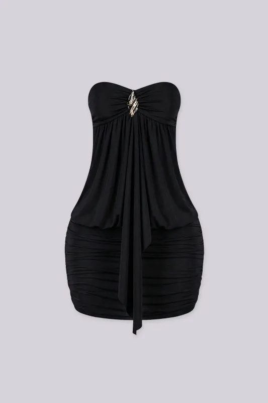 Blackhole Drape Mini Dress made by Lovely Day